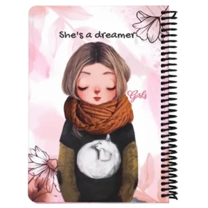 دفتر خط دار 100 برگ دات نوت مدل دریمر (shes a Dreamer)
