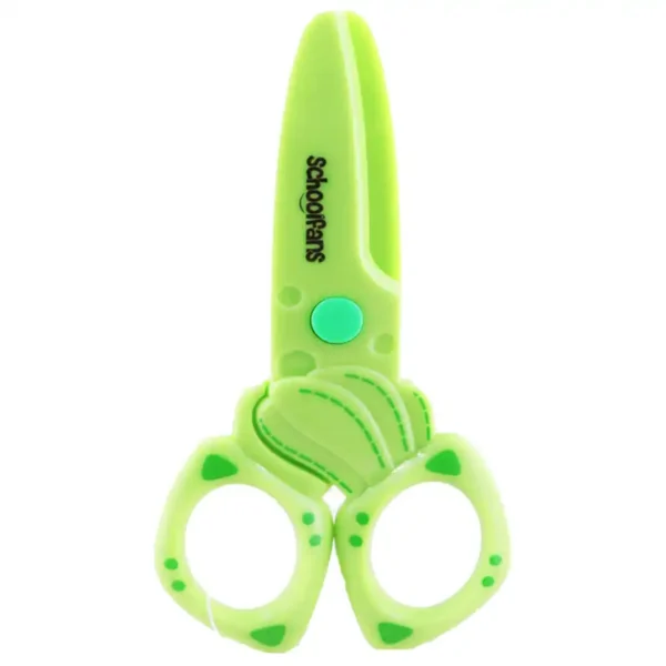 School Fence Green Safe Plastic Scissors