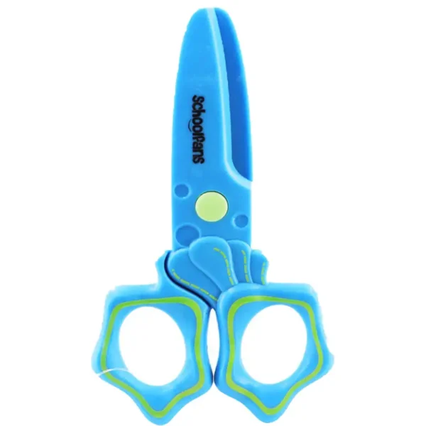 School Fence Blue Safe Plastic Scissors