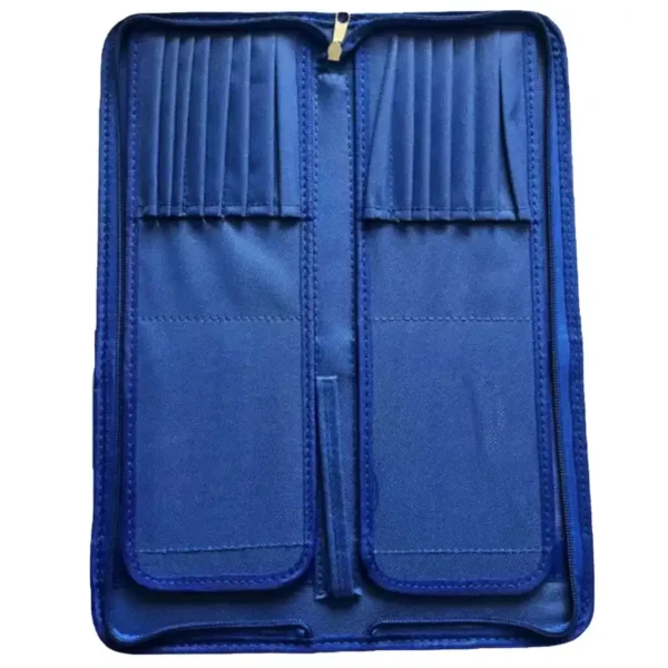 Pars Art small canvas brush bag, blue color, model 5005