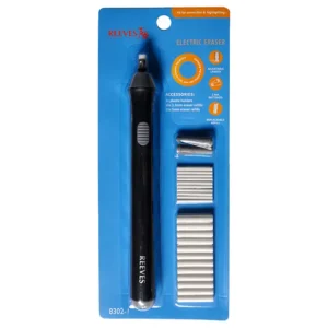 پاک کن برقی ریوز کد 8302-3 به همراه پاک کن یدک بسته 24 عددی