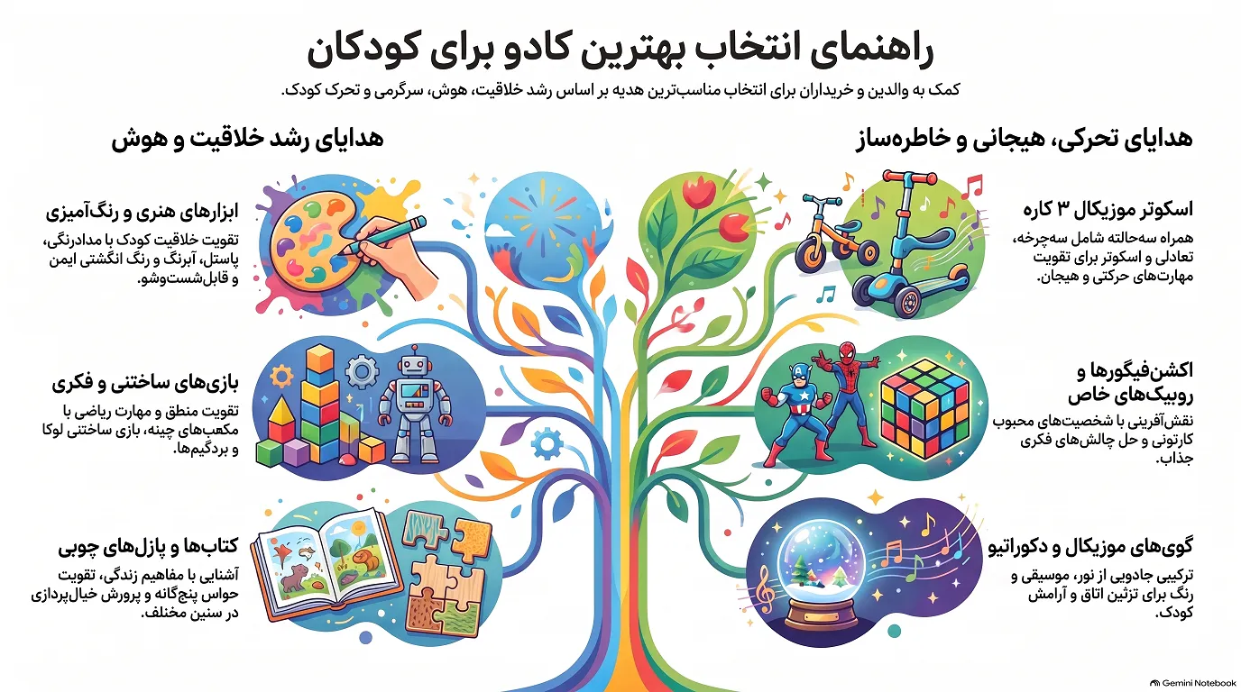 راهنمای انتخاب بهترین کادو برای کودک