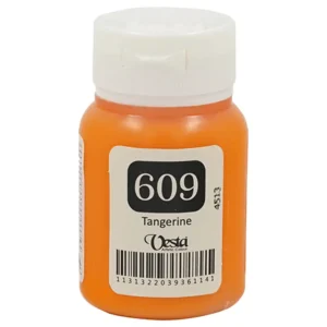 رنگ پارچه وستا رنگ Tangerine کد 609 حجم  60ML