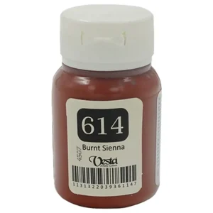 رنگ پارچه وستا رنگ Burnt Sienna کد 614 حجم  60ML