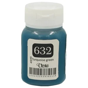 رنگ پارچه وستا رنگ Turquoise Green کد 632 حجم  60ML
