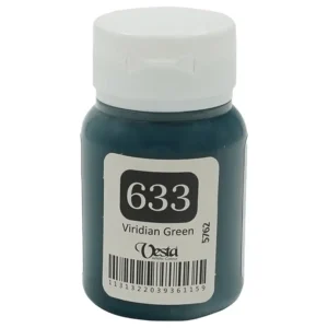 رنگ پارچه وستا رنگ Viridian Green کد 633 حجم  60ML