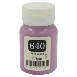 رنگ پارچه وستا رنگ Rose Wood کد 640 حجم  60ML