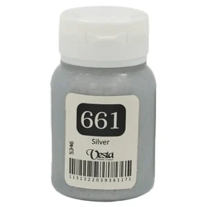 رنگ پارچه وستا رنگ Silver کد 661 حجم 60ML