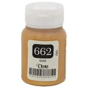 رنگ پارچه وستا رنگ Gold کد 662 حجم  60ML