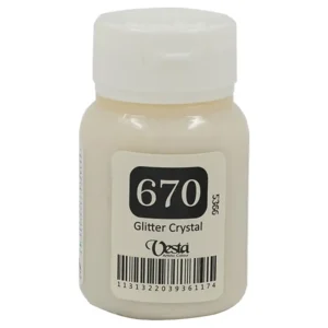 رنگ پارچه وستا رنگ Glitter Crystal کد 670 حجم  60ML