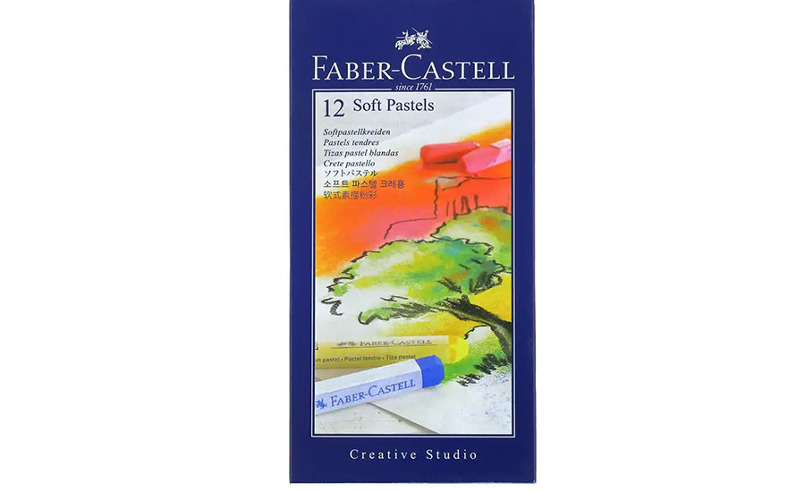 پاستل روغنی 12 رنگ فابر کاستل مدل CREATIVE STUDIO 