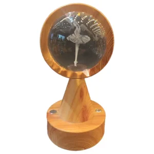 گوی پایه چوبی مدل بالرین سایز 8