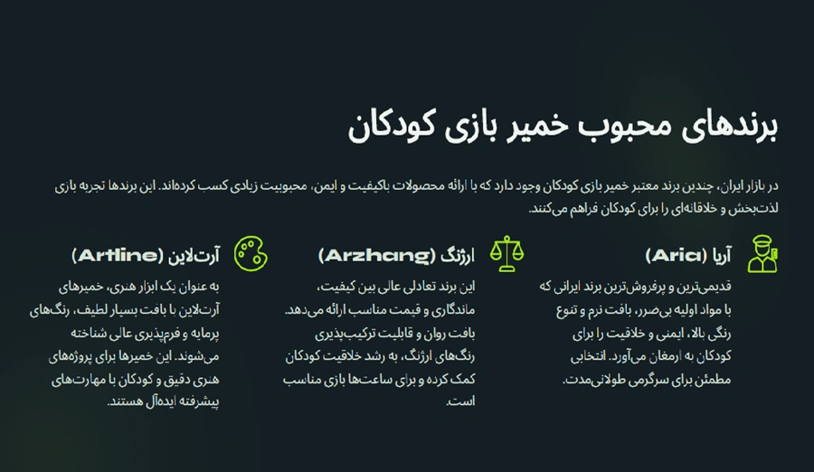 برندهای خمیربازی