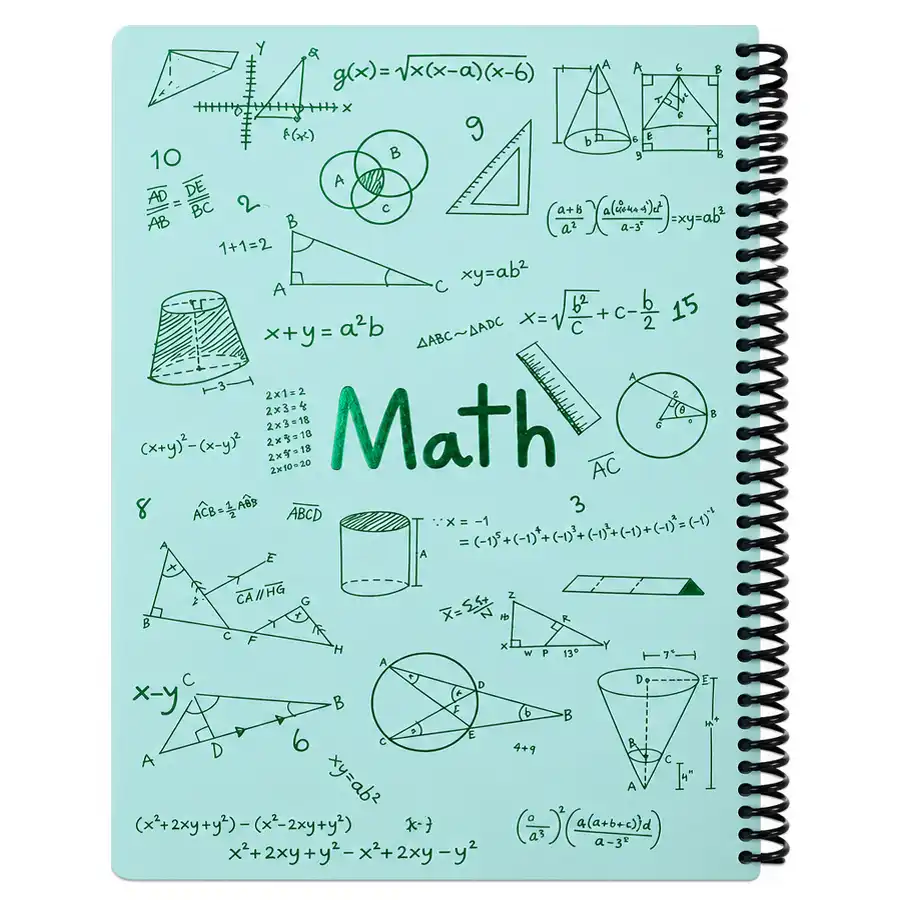 100-page-dot-based-math-formula-notebook-shiny-green-color