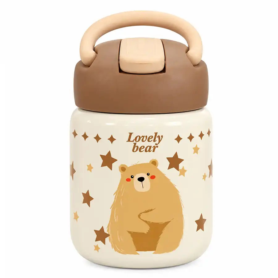 hscup-travel-mug-with-straw-capacity-250-ml-brown-color