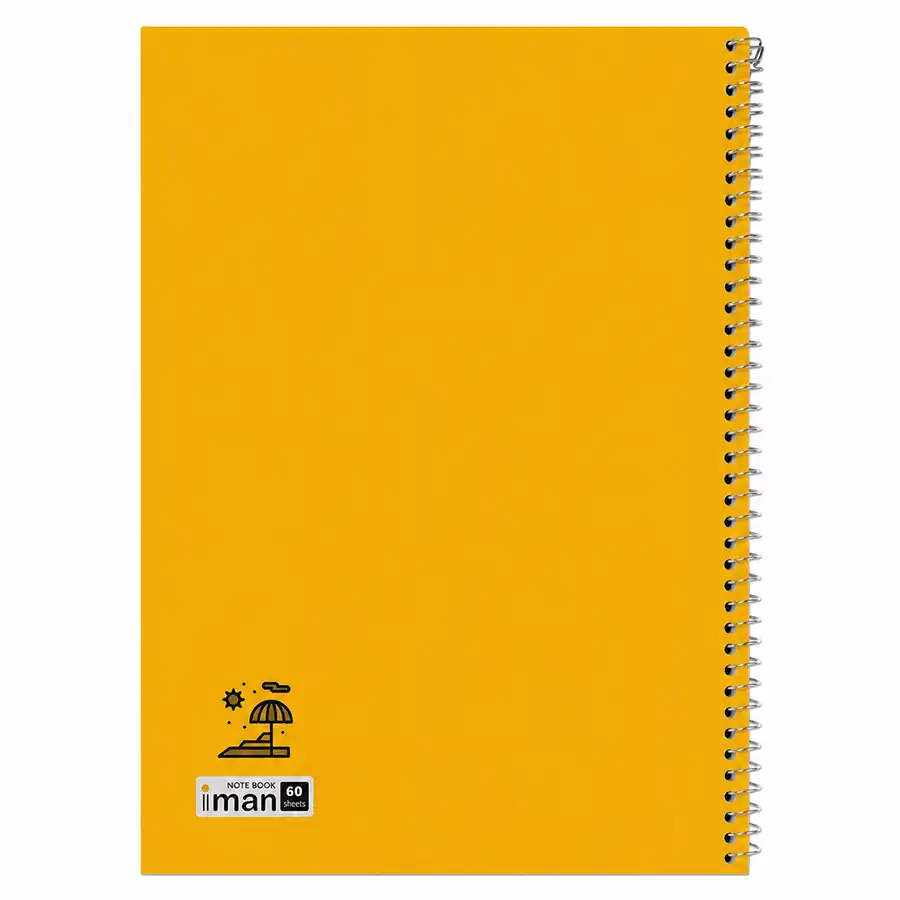 _0009_iman notebook دفتر مشق 60 برگ ایمان رنگ زرد - Image 1