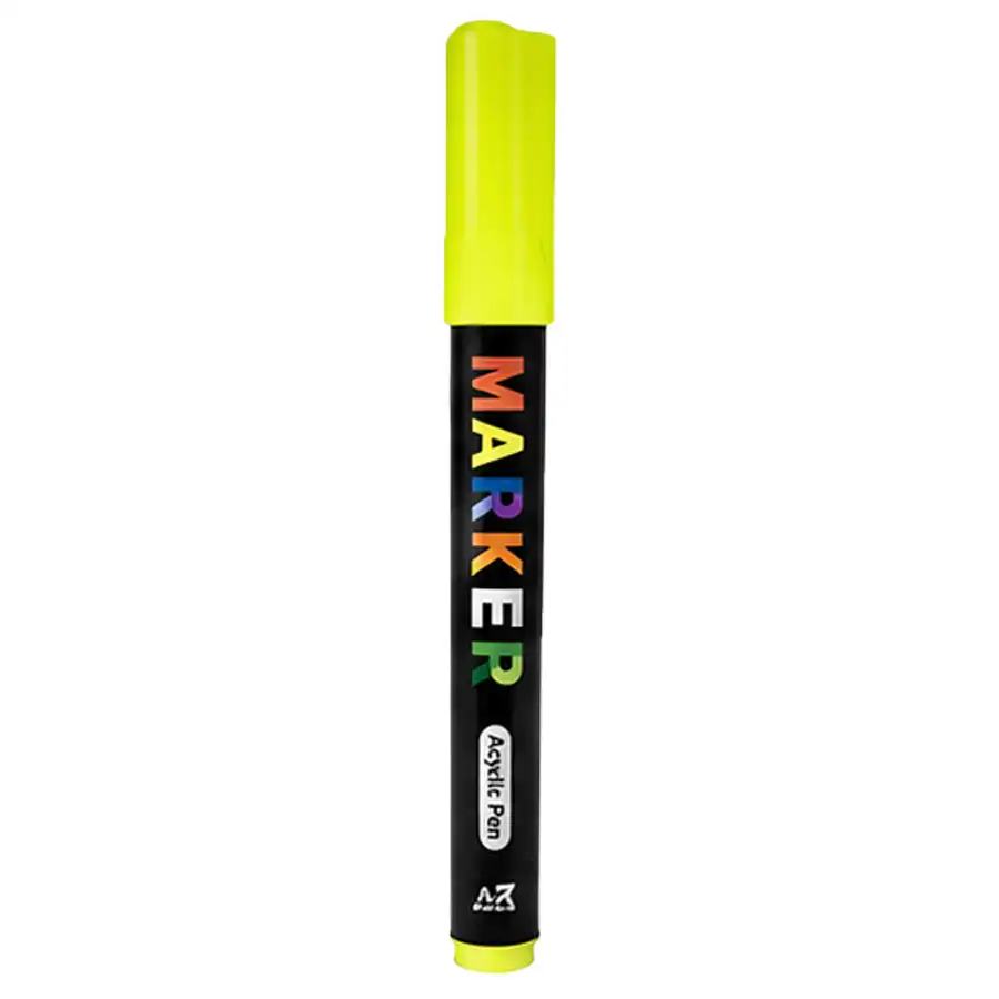 M&G acrylic marker, model 12376, phosphor yellow