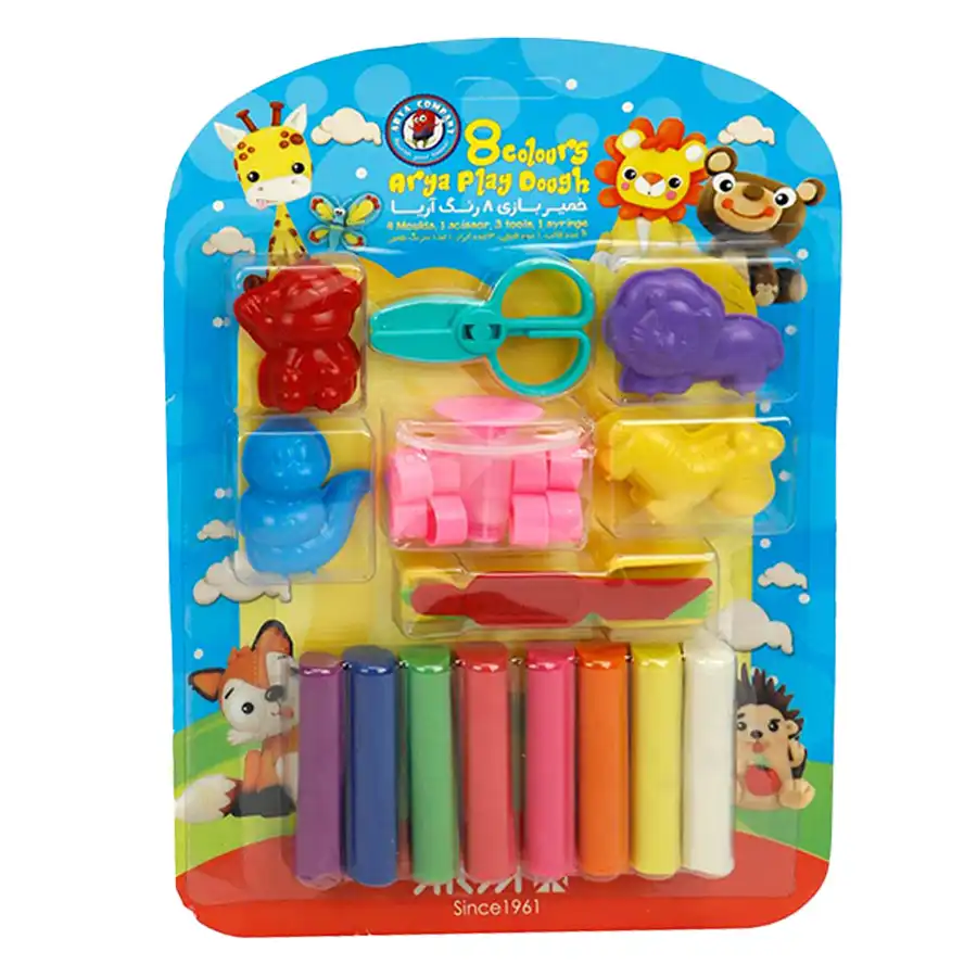 Play dough 8 colors Aria model 1065