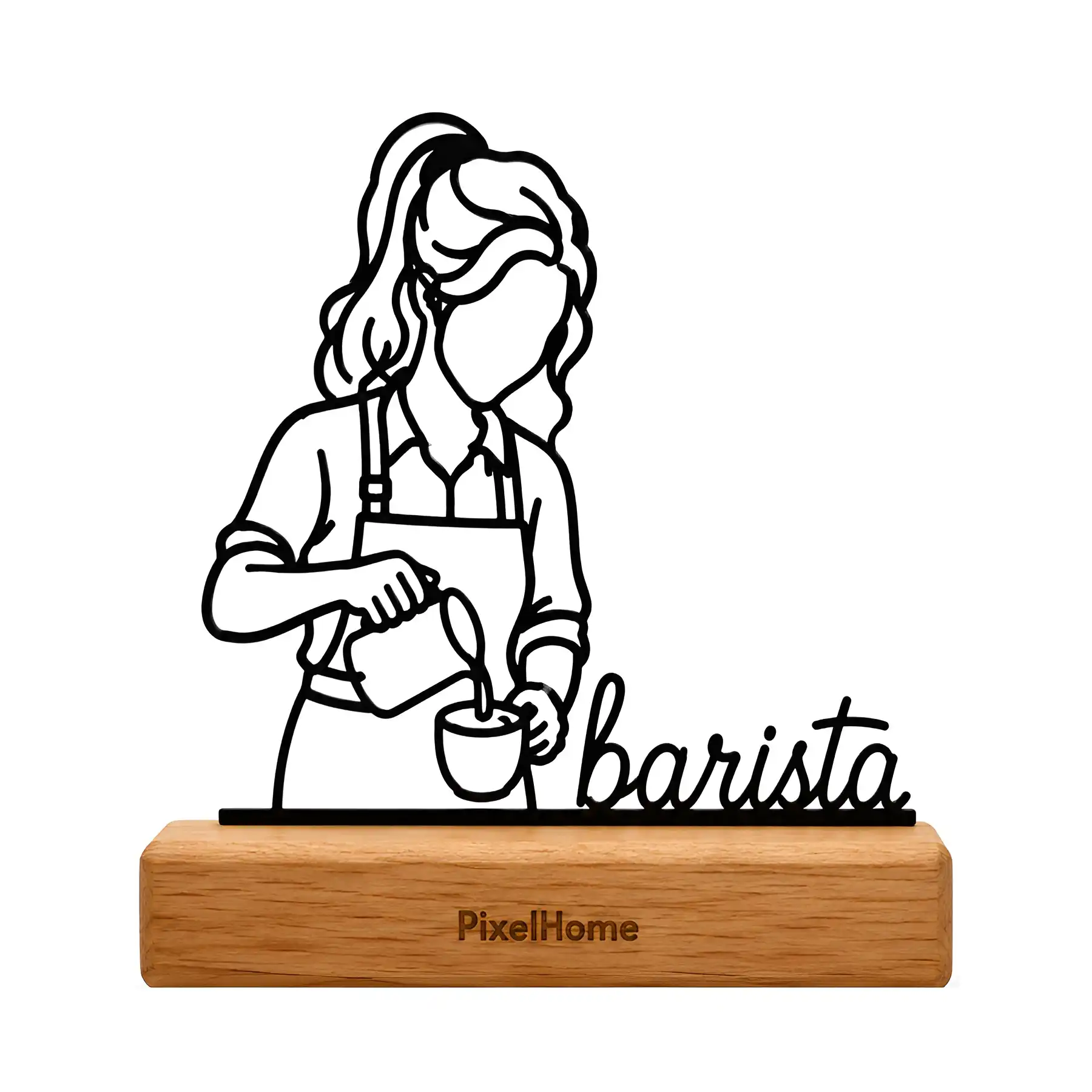 Pixel Home desktop statue, female pianist model ...