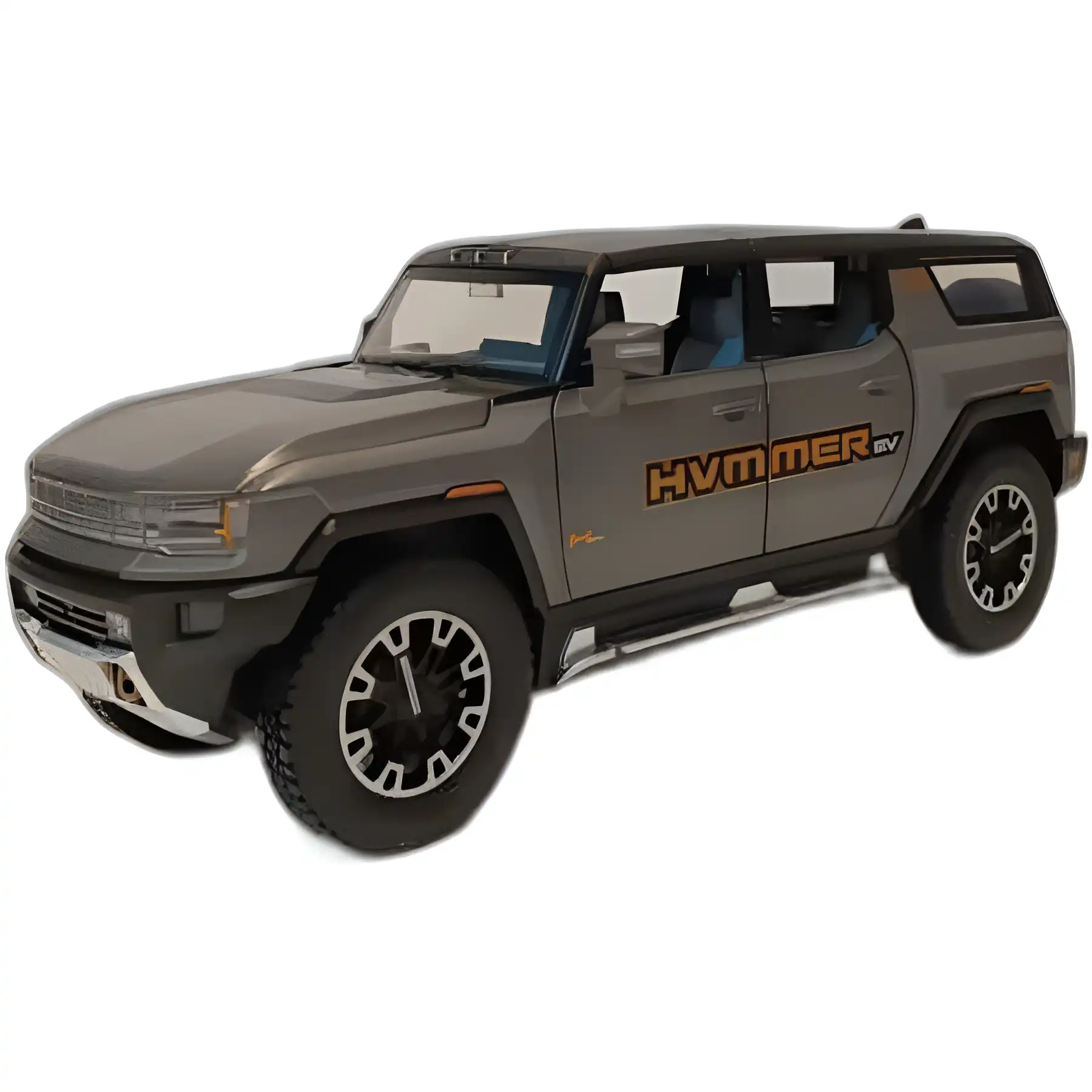 Metal car Hummer model 2272 gray color