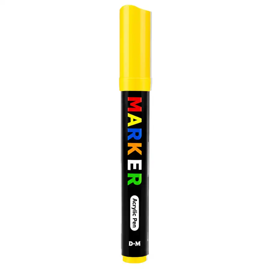M&G acrylic marker, model 12376, light yellow
