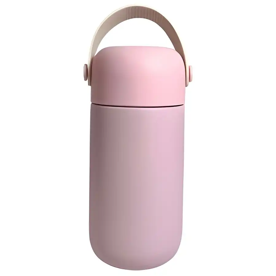 Mini travel mug with strap