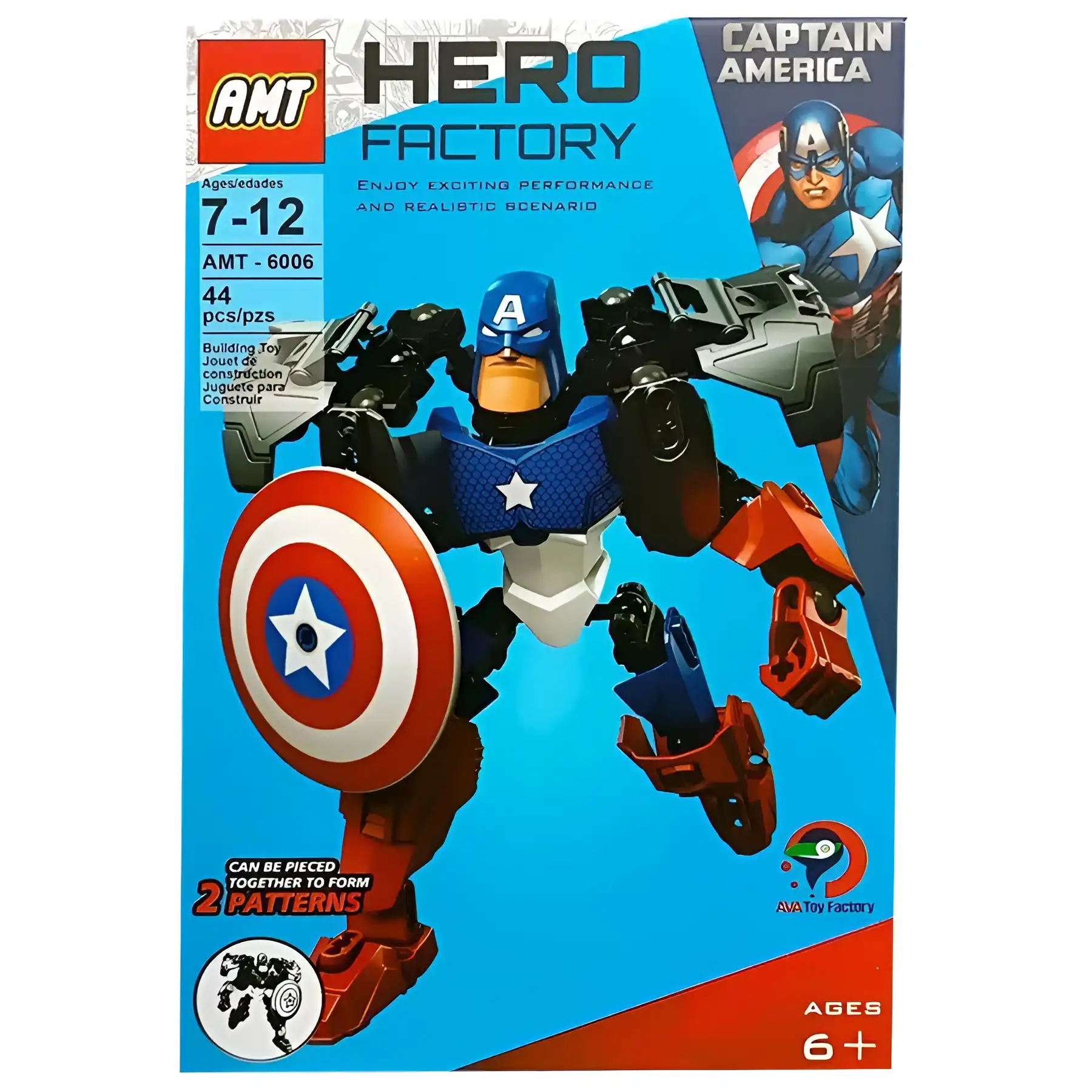 Lego 44 Pieces Captain America Superhero Series Model 6006