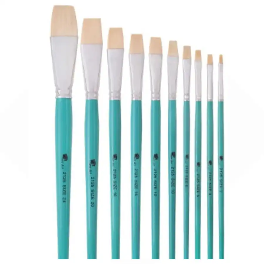 Pars Art Flat Brush Model 2125 Set of 10