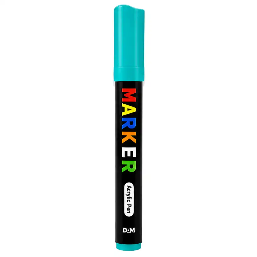 M&G Acrylic Marker, Model 12376, Turquoise