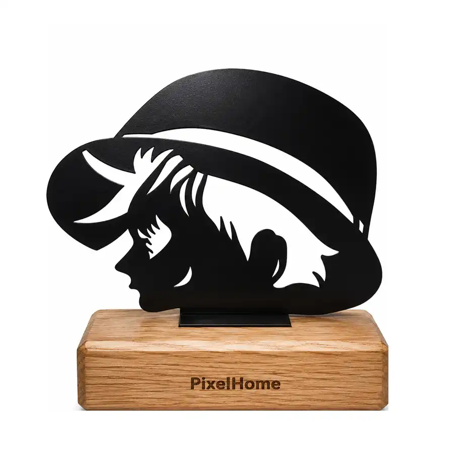 Pixel Home desktop statue, Luffy model