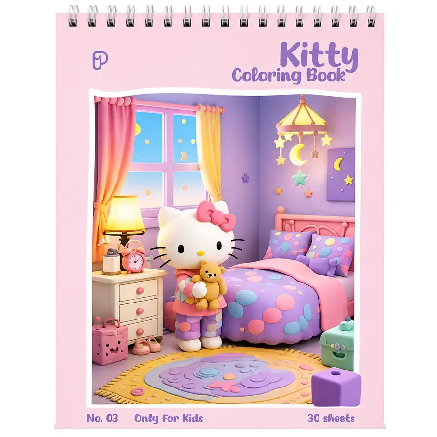 Kitty Model Palette Coloring Book