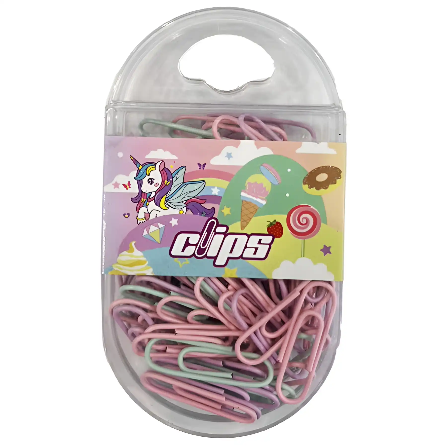 Pastel paper clips