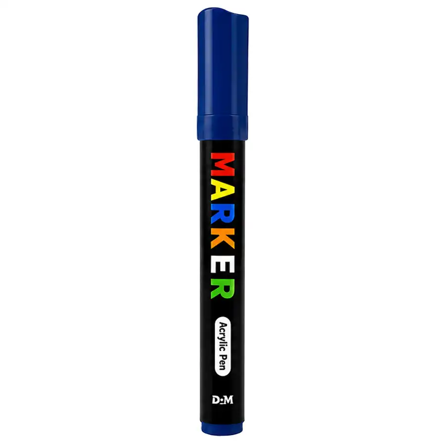 M&G Acrylic Marker, Model 12376, Dark Blue