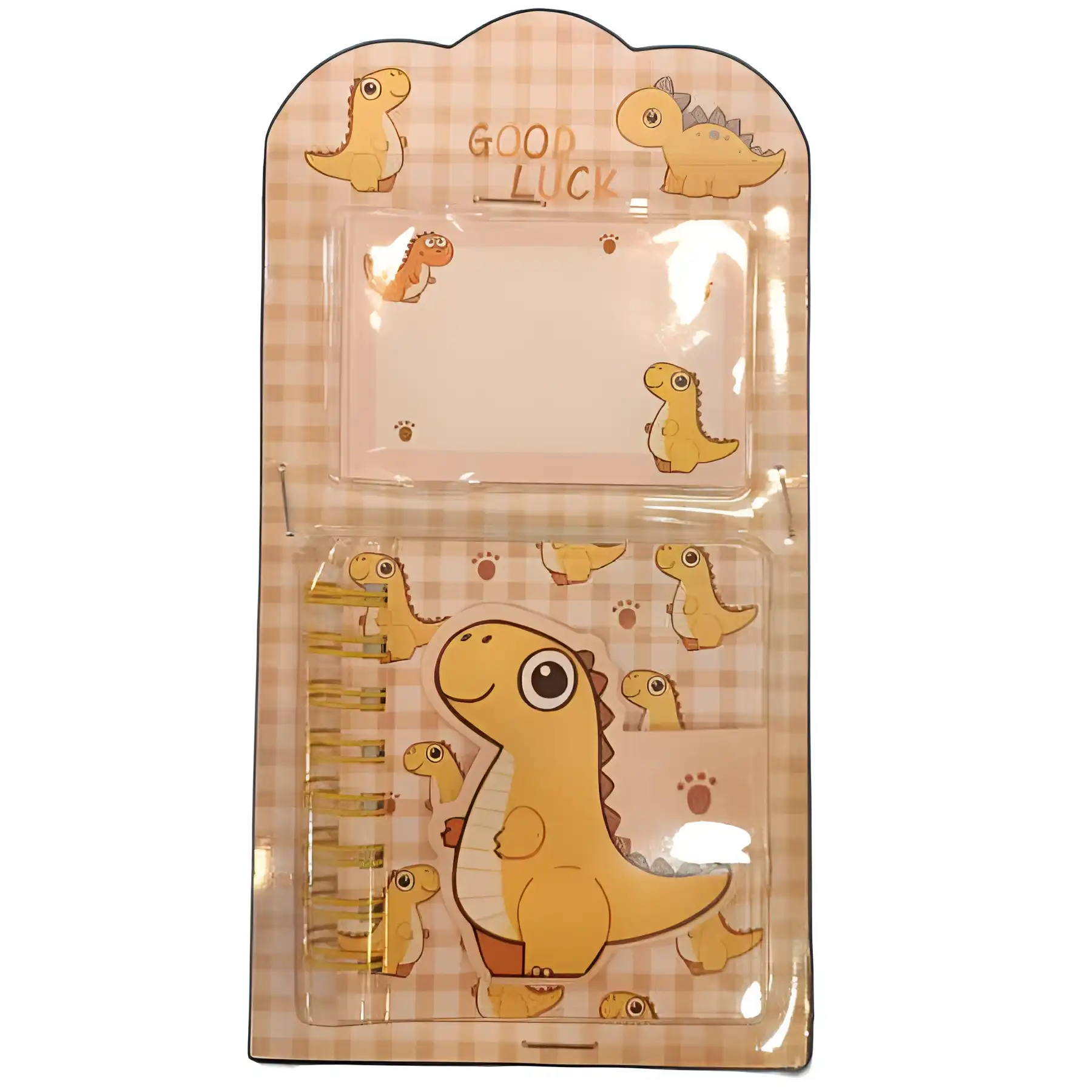 Notebook with dinosaur design pen