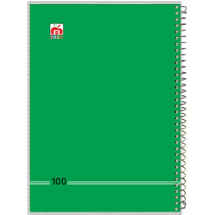 nahal-100-sheet-notebook-model-7184-green-color