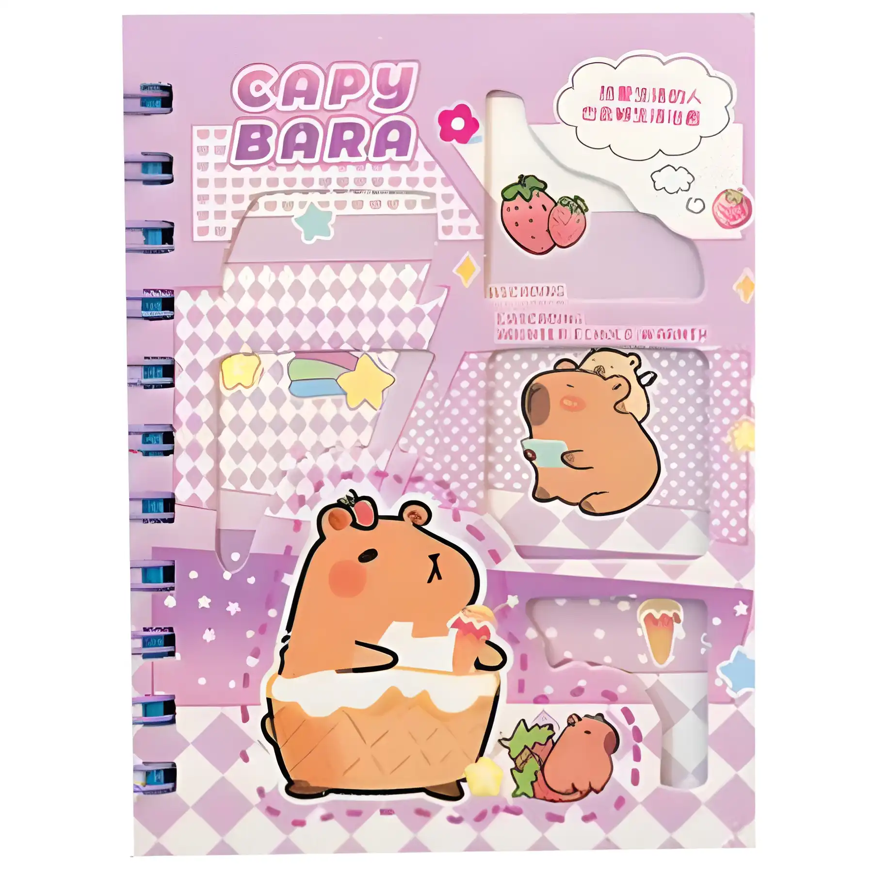 Windowed notebook with Kapi Para design