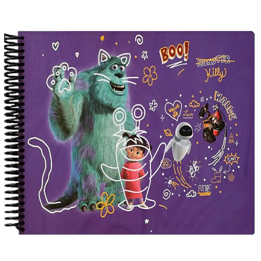 Longo 100-sheet wire drawing notebook