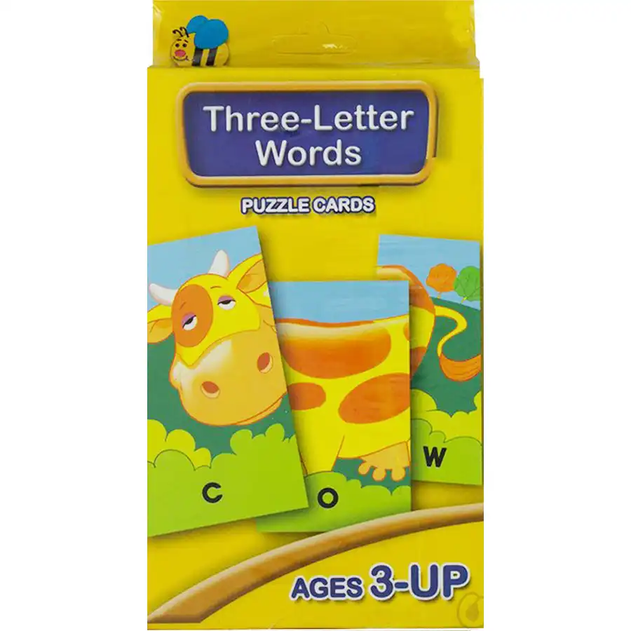 Three-letter word flashcards by Susan Jali
