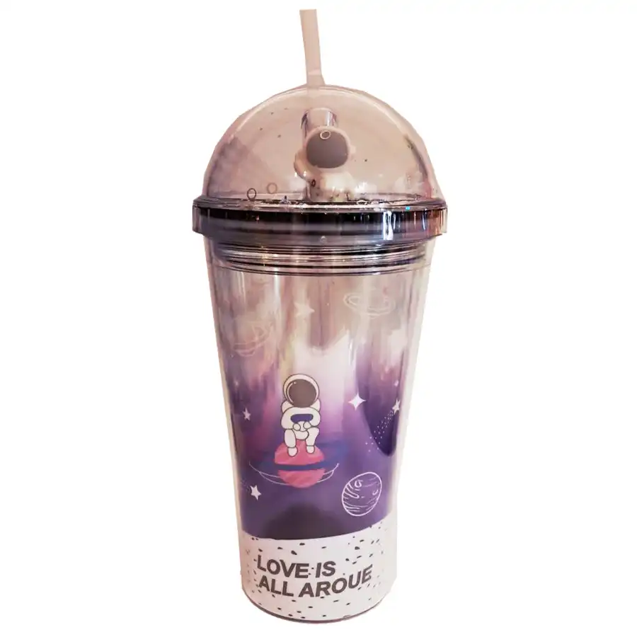 Astronaut design lighted smoothie mug