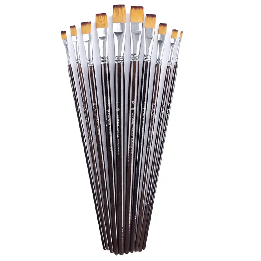 Pars Artist Flat Brush Model 2020 Set of 10