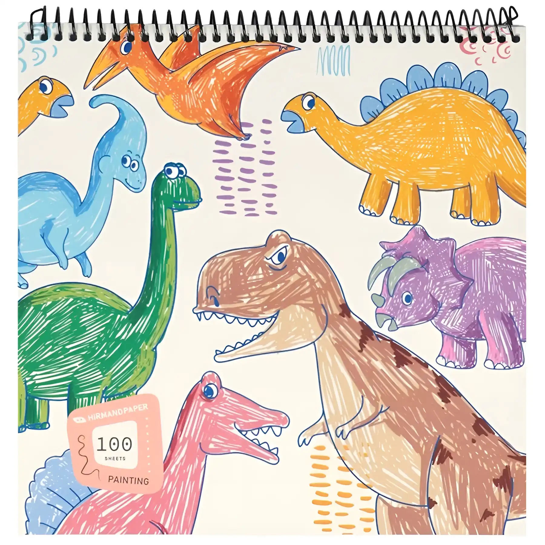Wire Drawing Notebook 100 Sheets Hirmand Design No. 1