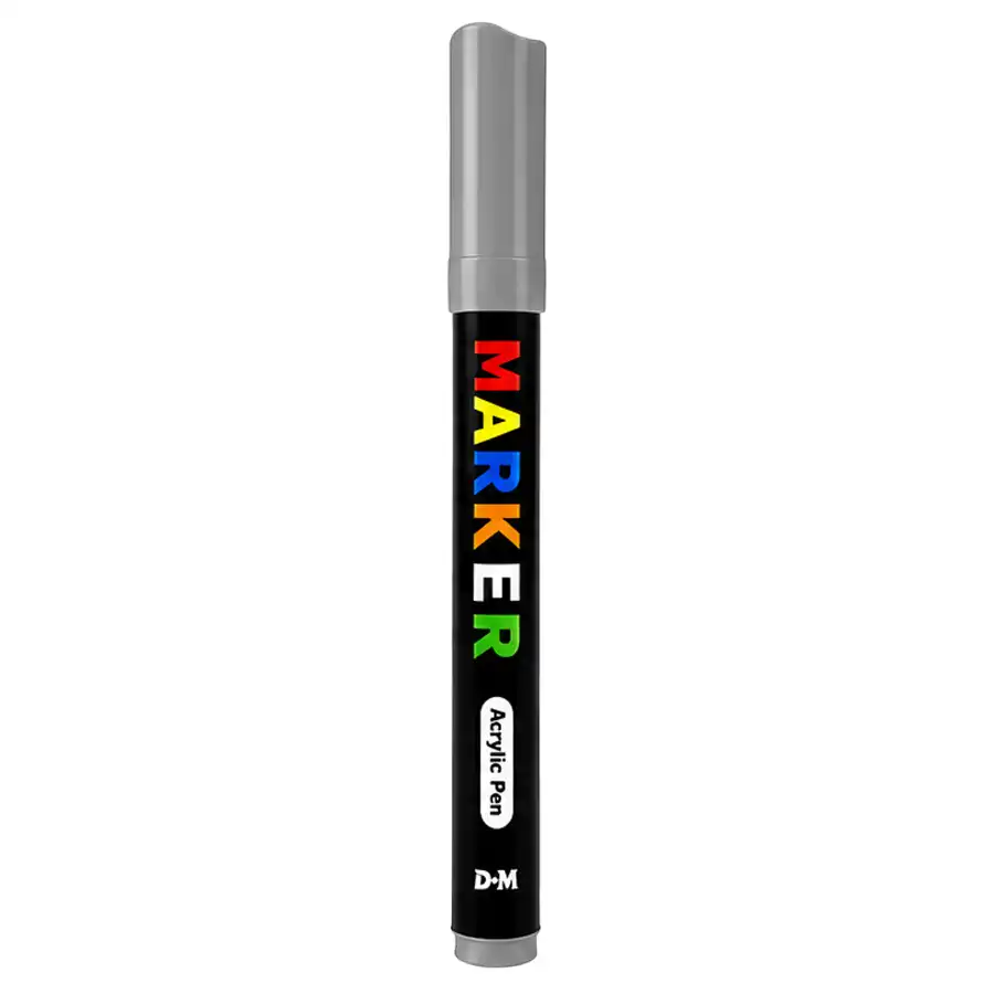 M&G acrylic marker, model 12376, gray color