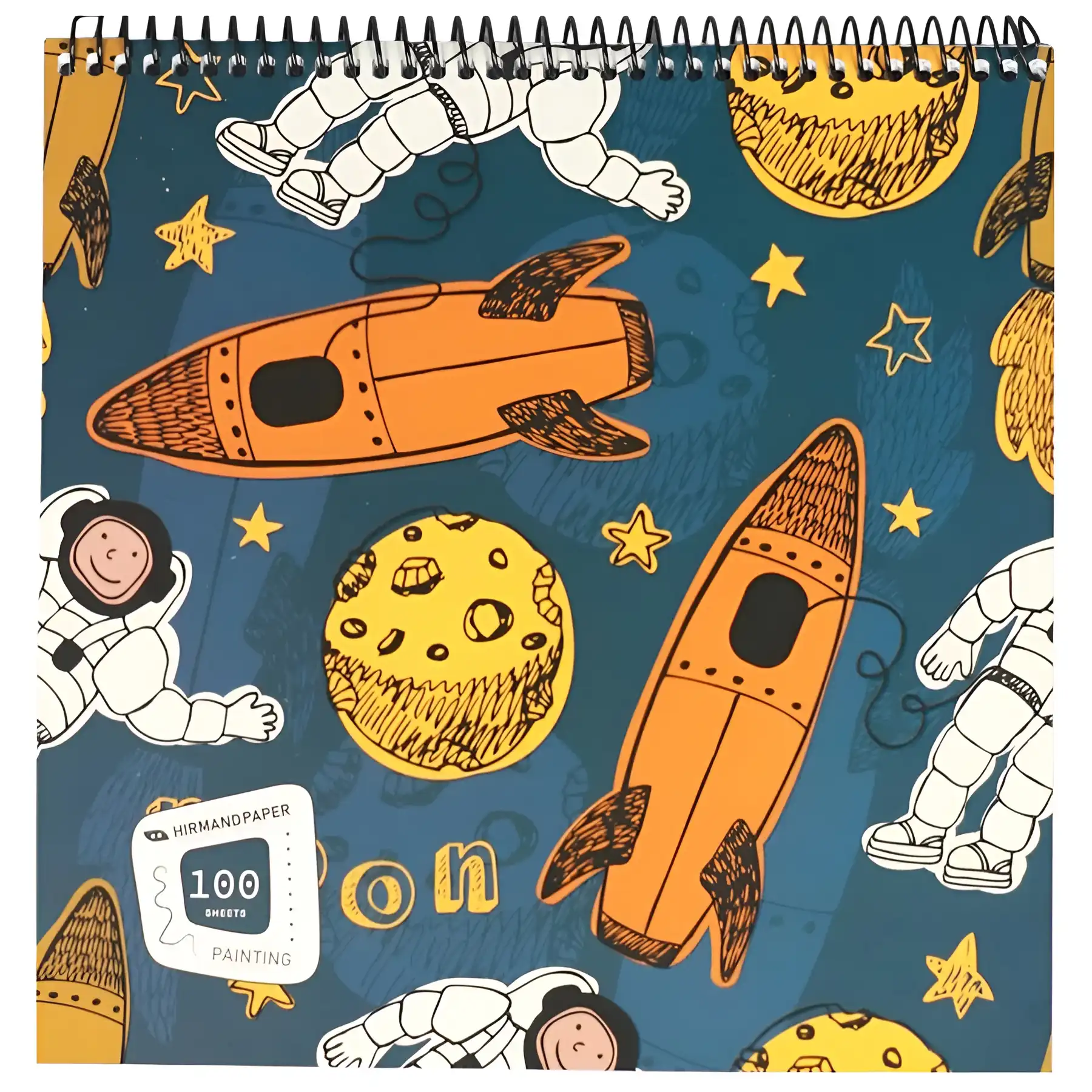 Hirmand 100-sheet wire drawing notebook