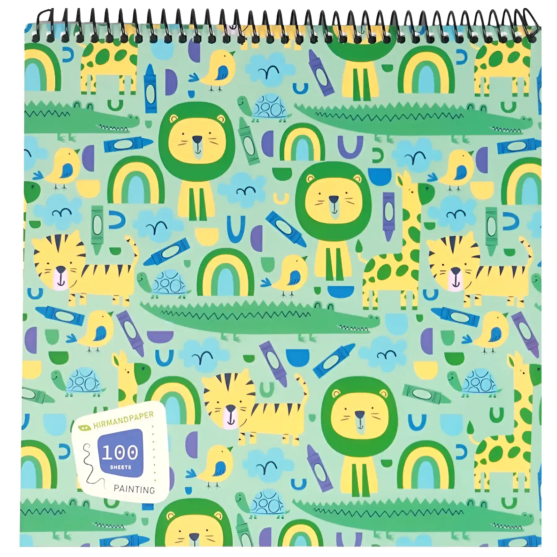 Hirmand 100-sheet wire drawing notebook
