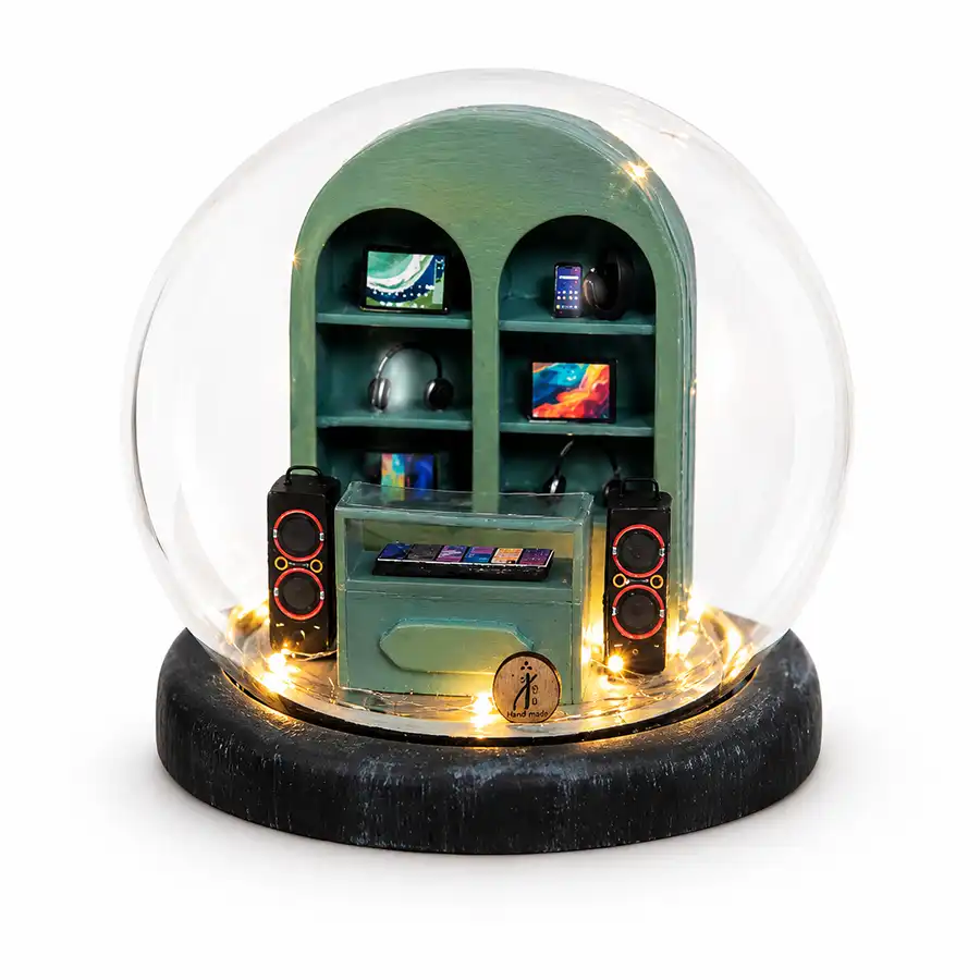 Miniature ball, model of a mobile shop, size 16