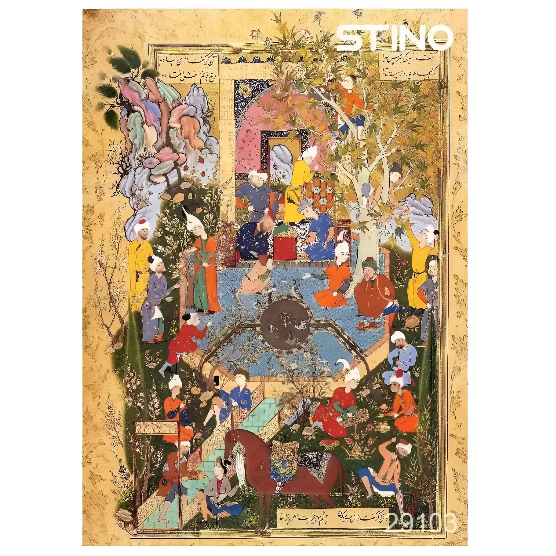 500-piece glass puzzle, Stino, painting design 29103