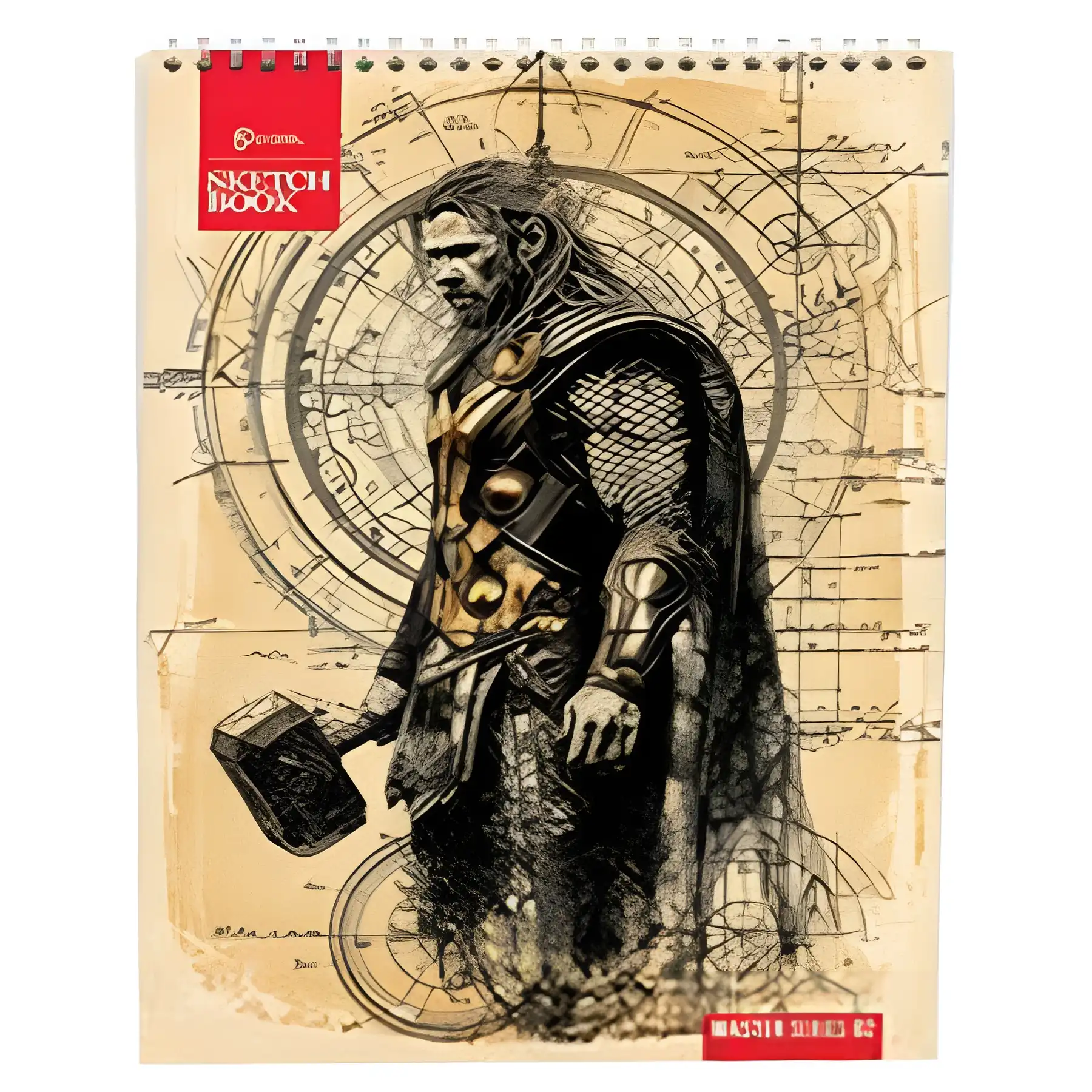 A4 drawing notebook, Thor design palette