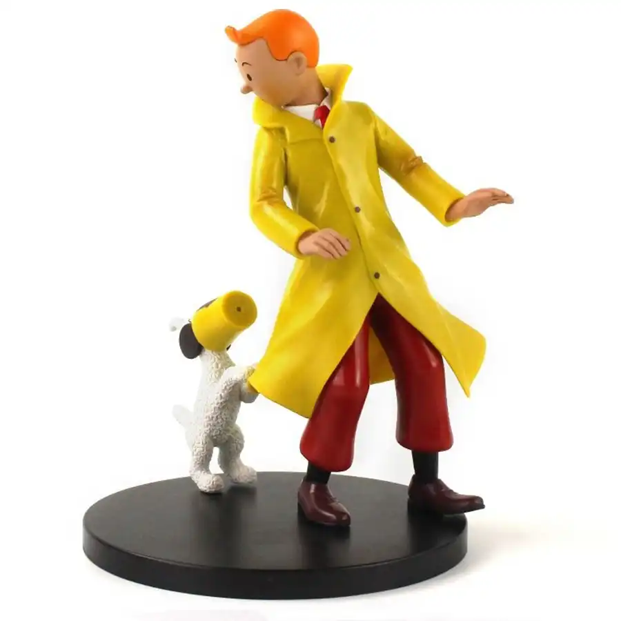 Tintin Yellow Coat Figure with Milo