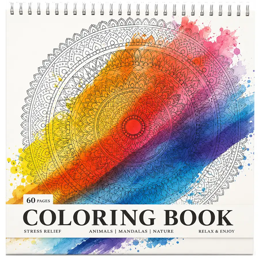 MANDALA series palette coloring book