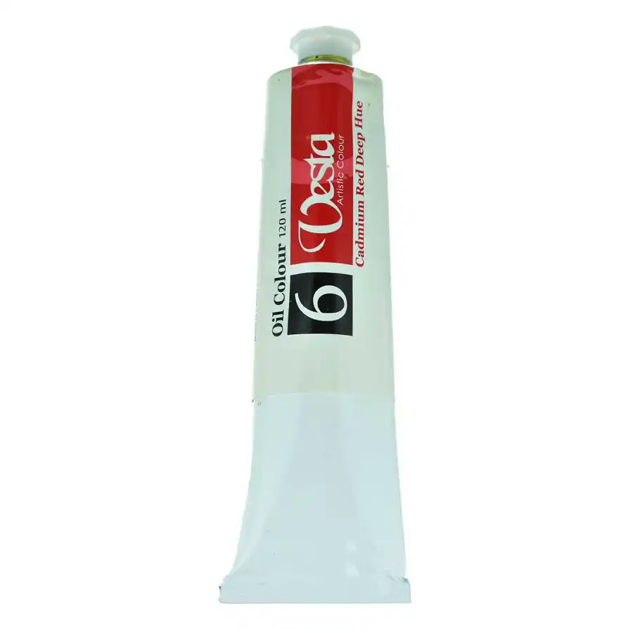 رنگ روغن وستا رنگ Cadmium Red Deep Hue کد 6 حجم 120ML